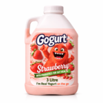 GOGURT ORGANIC YOGURT, STRAWBERRY, 3L