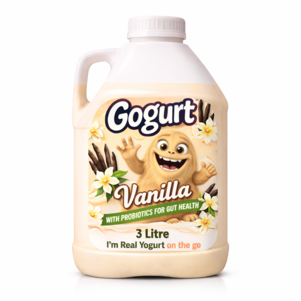 GOGURT Organic Yogurt, Vanilla, 3L