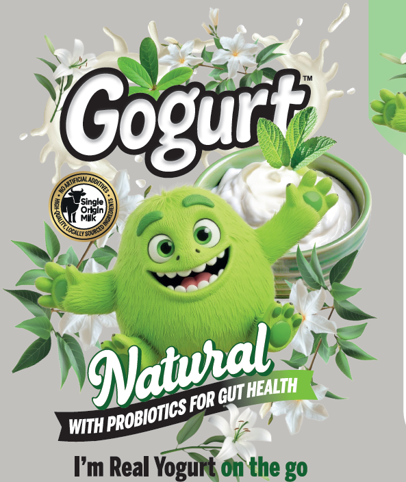 GOGURT ORGANIC WHOLE MILK PROBIOTIC YOGURT, NATURAL, 250ML