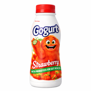 GOGURT ORGANIC YOGURT, STRAWBERRY, 500ML