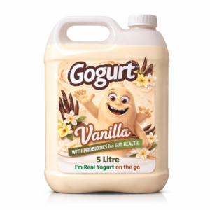 GOGURT ORGANIC YOGURT, VANILLA, 5L